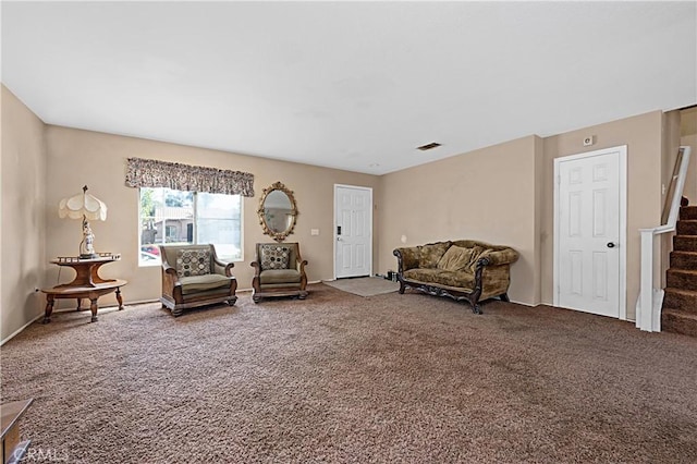 25382 Silverwood Ln, Menifee, CA 92584 - living room with carpet floors and stairway