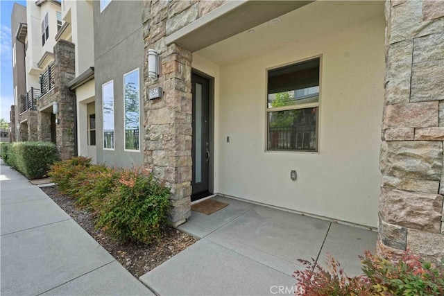19533 Cardigan Dr, Northridge, CA 91324 - entrance to property featuring stucco siding and stone siding