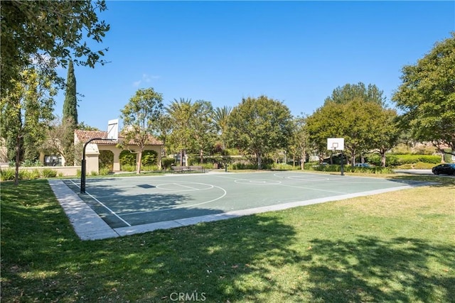 115 Vermillion, Irvine, CA 92603 - view of basketball court with a yard and community basketball court