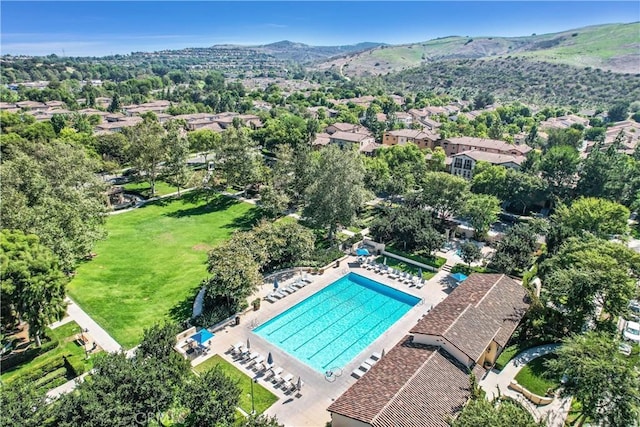 115 Vermillion, Irvine, CA 92603 - birds eye view of property with a mountain view