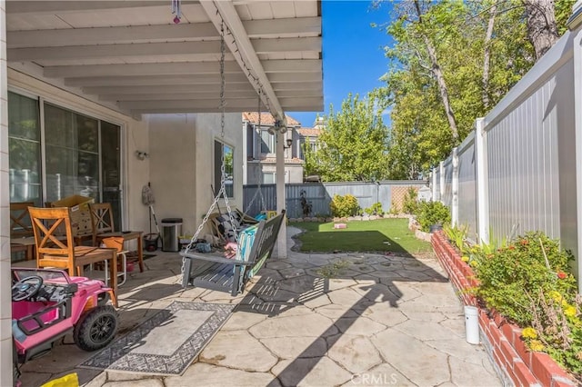 18641 Nathan Hill Dr Unit 8, Canyon Country, CA 91351 - view of patio / terrace with a fenced backyard