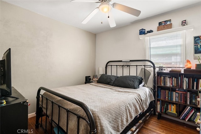 1109 Ivy St, Chico, CA 95928 - bedroom featuring wood finished floors and ceiling fan