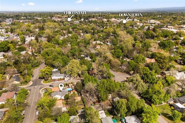1109 Ivy St, Chico, CA 95928 - birds eye view of property with a residential view