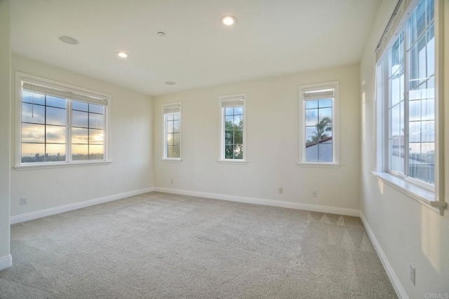 1664 Aryana Dr, Encinitas, CA 92024 - carpeted empty room with recessed lighting