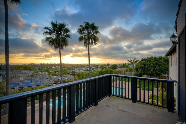 1664 Aryana Dr, Encinitas, CA 92024 - balcony with view of pool area