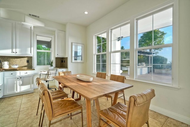 1664 Aryana Dr, Encinitas, CA 92024 - dining room featuring light tile patterned floors and recessed lighting