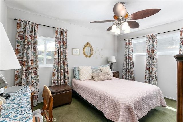11947 Vivienda Ct, Grand Terrace, CA 92313 - carpeted bedroom with ceiling fan