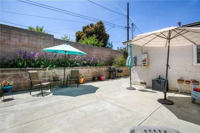 11947 Vivienda Ct, Grand Terrace, CA 92313 - view of patio featuring fence and area for grilling