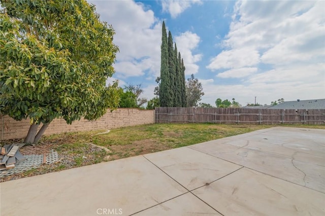 view of patio / terrace featuring a fenced backyard