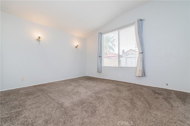 14850 Filly Ln, Fontana, CA 92336 - carpeted spare room featuring vaulted ceiling