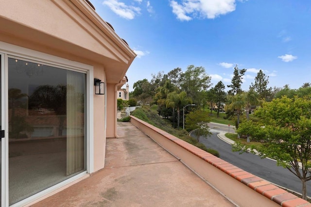 view of balcony