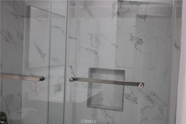 26231 Pine Valley Rd, Menifee, CA 92586 - bathroom with a marble finish shower