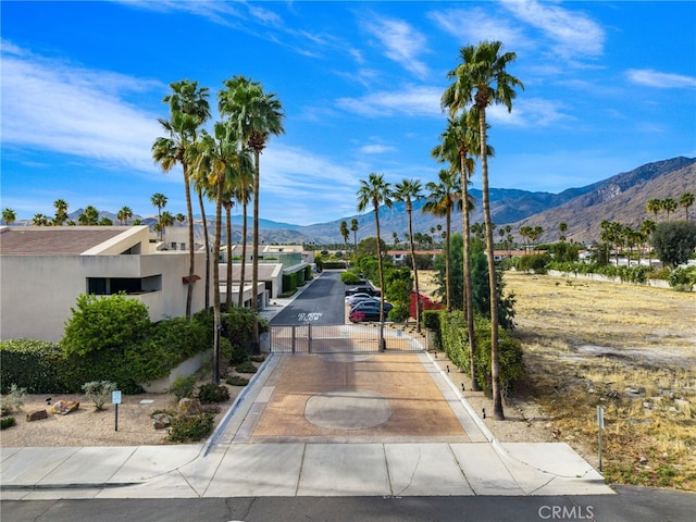 255 S Avenida Caballeros Unit 106, Palm Springs, CA 92262 - surrounding community with a mountain view and a gate