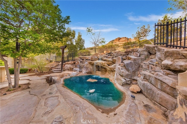 32140 Windrush Rd, Agua Dulce, CA 91390 - view of swimming pool with a fenced backyard and a patio area