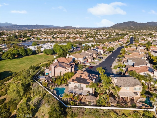 33081 Yucca St, Temecula, CA 92592 - aerial view of property and surrounding area featuring nearby suburban area and a mountainous background