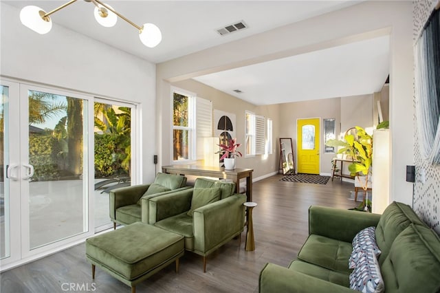 33081 Yucca St, Temecula, CA 92592 - living room with wood finished floors and baseboards