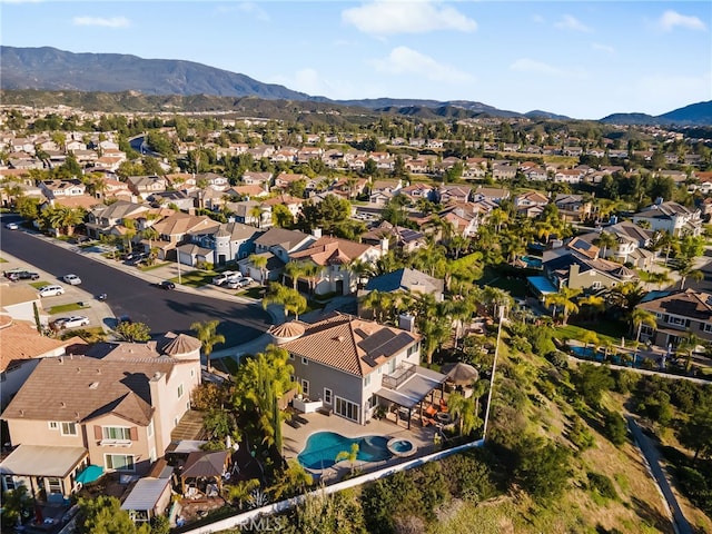 33081 Yucca St, Temecula, CA 92592 - aerial view of residential area featuring a mountainous background and a pool