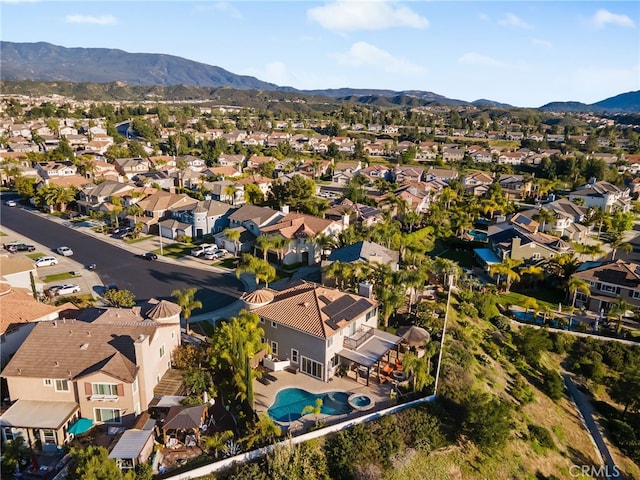33081 Yucca St, Temecula, CA 92592 - aerial perspective of suburban area featuring mountains and a pool