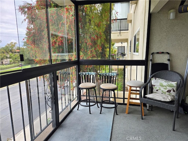 view of balcony