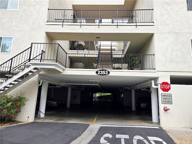 exterior space with stairway
