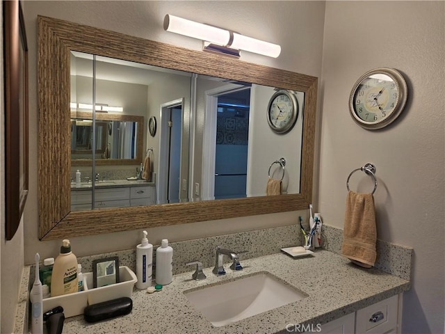 bathroom with vanity