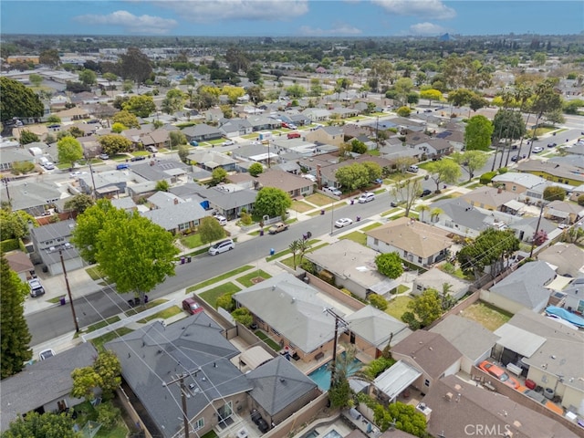 aerial view featuring a residential view