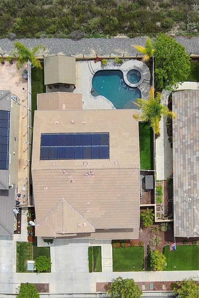 birds eye view of property