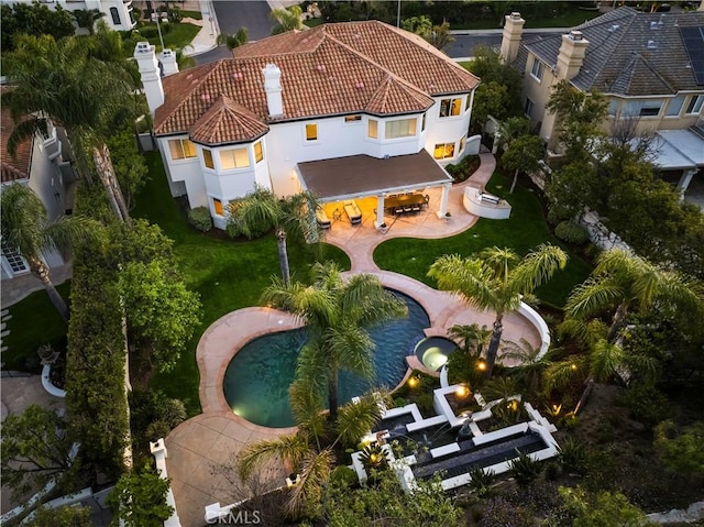 5366 Collingwood Cir, Calabasas, CA 91302 - view from above of property