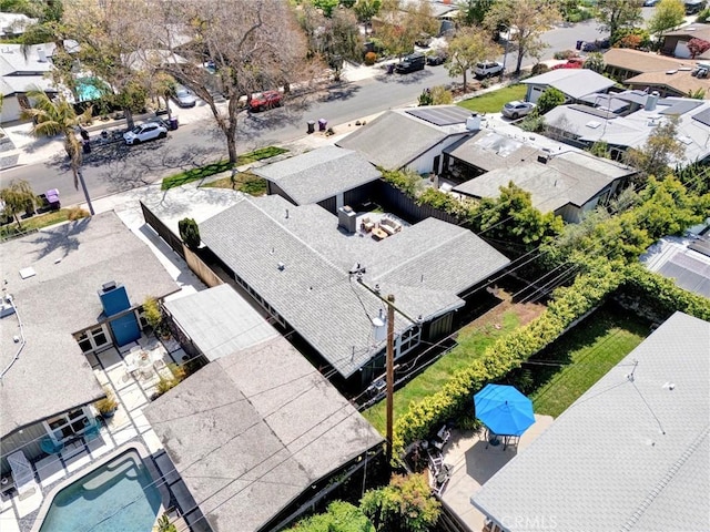 bird's eye view featuring a residential view