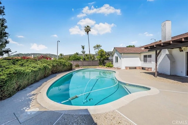 6304 Tamarind St, Oak Park, CA 91377 - view of swimming pool with a fenced backyard, a fenced in pool, and a patio