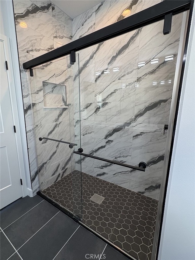 12525 Spring Valley Pkwy, Victorville, CA 92395 - bathroom with a marble finish shower