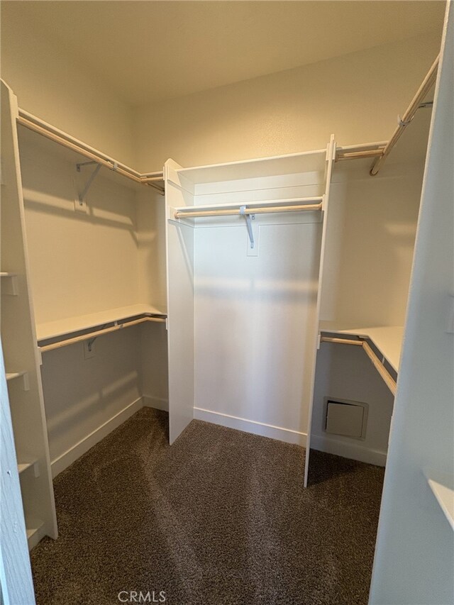 12525 Spring Valley Pkwy, Victorville, CA 92395 - walk in closet featuring dark carpet