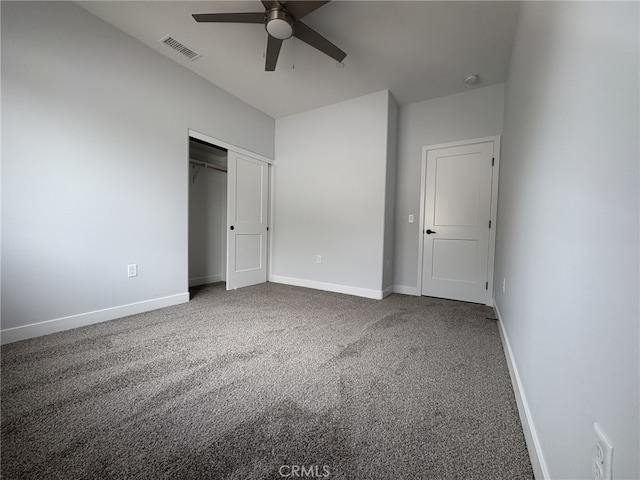 12525 Spring Valley Pkwy, Victorville, CA 92395 - unfurnished bedroom featuring baseboards, visible vents, and carpet floors