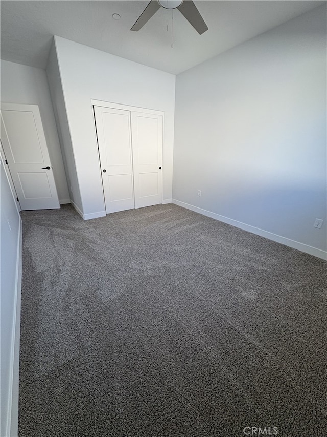 12525 Spring Valley Pkwy, Victorville, CA 92395 - unfurnished bedroom featuring baseboards, carpet flooring, and a closet