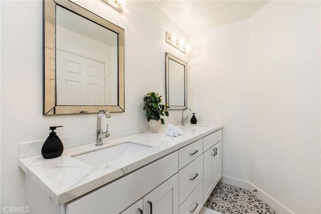 4164 Tujunga Ave Unit 102, Studio City, CA 91604 - full bathroom featuring double vanity and tile patterned floors