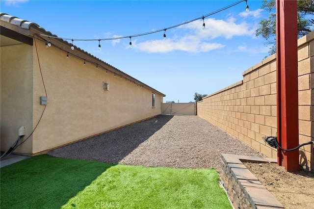 view of fenced backyard