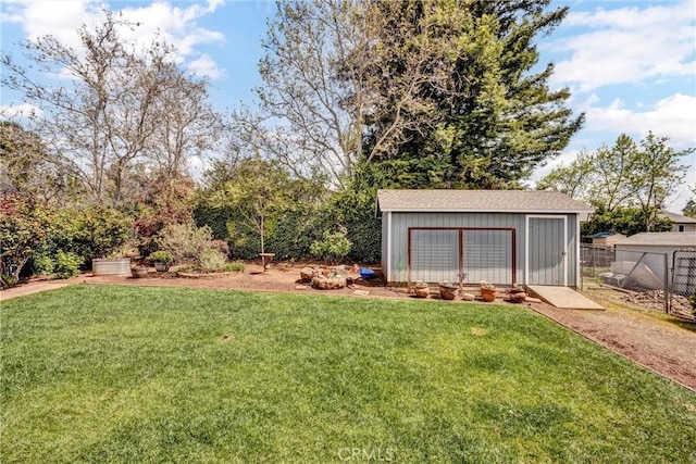 17126 Squirrelhill Rd, Hidden Valley Lake, CA 95467 - view of yard with fence and an outbuilding