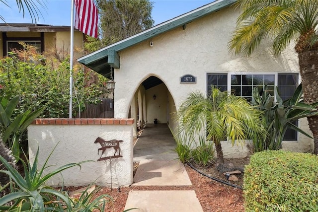 1675 Bridget Ave, Simi Valley, CA 93065 - doorway to property with stucco siding