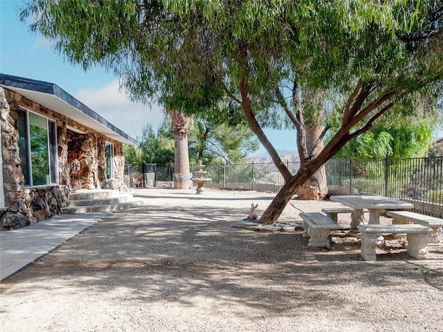 surrounding community with fence