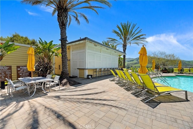 9 Adelfa St, Rancho Mission Viejo, CA 92694 - pool with a patio area and a mountain view