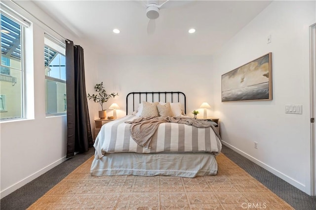9 Adelfa St, Rancho Mission Viejo, CA 92694 - bedroom featuring carpet, baseboards, a ceiling fan, and recessed lighting
