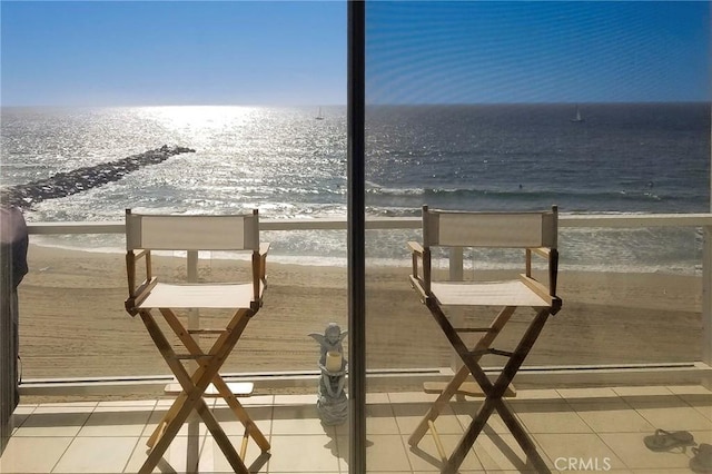 615 Esplanade Unit 302, Redondo Beach, CA 90277 - dock area with view of water and beach and a balcony