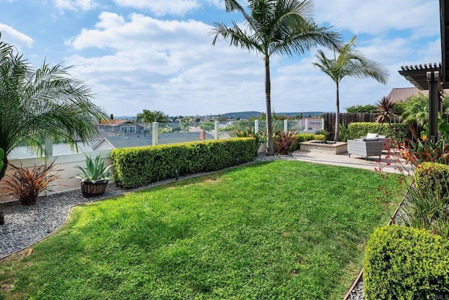 6770 Amberly St, San Diego, CA 92120 - view of yard with a patio area