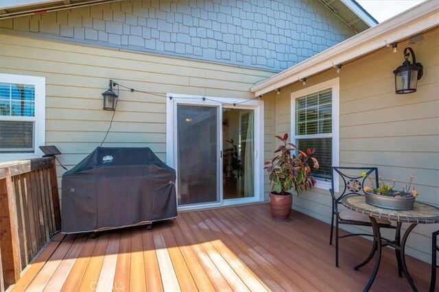 2103 Price St, San Luis Obispo, CA 93401 - wooden deck with area for grilling