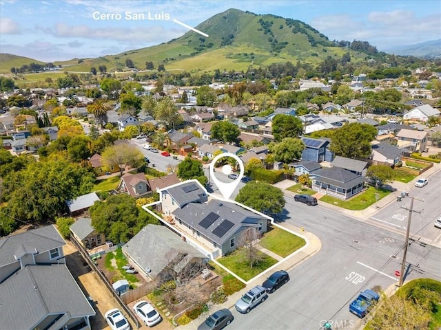 2103 Price St, San Luis Obispo, CA 93401 - aerial view with a mountain view and a residential view