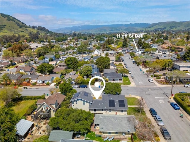 2103 Price St, San Luis Obispo, CA 93401 - drone / aerial view featuring a residential view and a mountain view