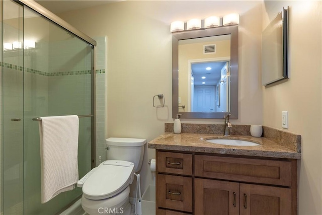 2270 Stanley Ave Unit 2B, Signal Hill, CA 90755 - bathroom with a shower stall, toilet, and vanity