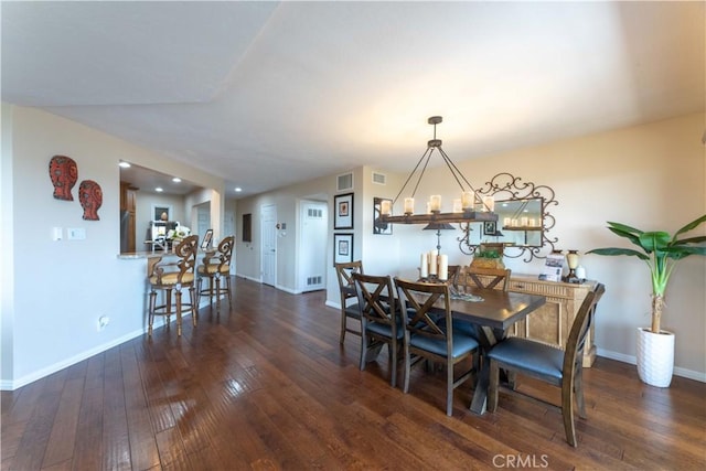 2270 Stanley Ave Unit 2B, Signal Hill, CA 90755 - dining room featuring hardwood / wood-style flooring, baseboards, and recessed lighting