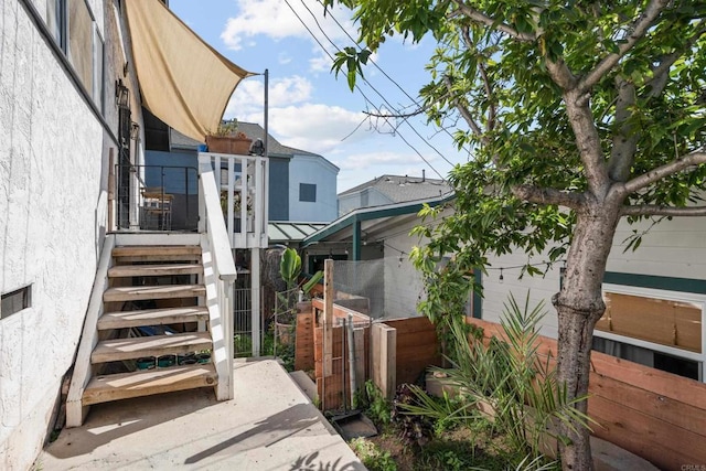 376163 Swift Ave, San Diego, CA 92104 - view of property exterior with stucco siding and stairway