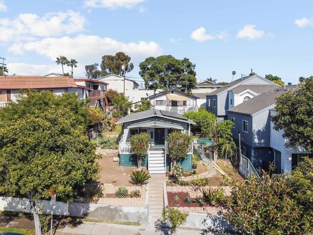 376163 Swift Ave, San Diego, CA 92104 - view of front of house with stairs and a residential view